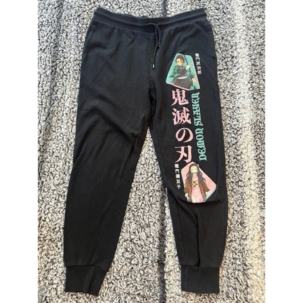 Men's Nezuko Kamado Demon Slayer Jogger Pants Size L‎